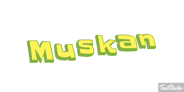 Muskan Text effect