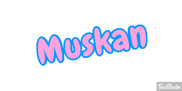 Muskan Text effect
