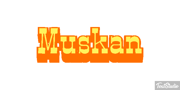 Muskan Text effect