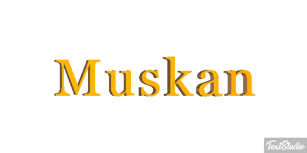 Muskan Text effect