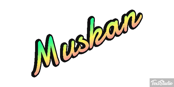 Muskan Text effect