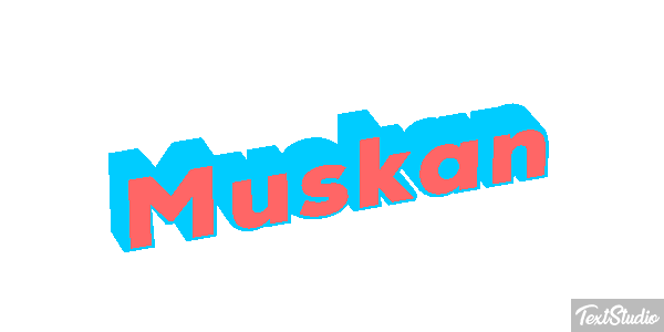 Muskan Text effect