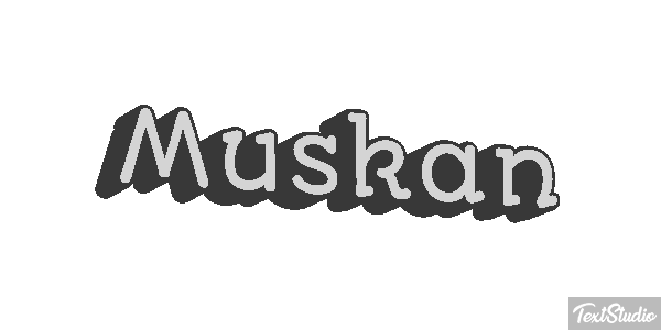 Muskan Text effect