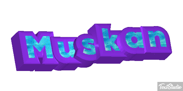 Muskan Text effect
