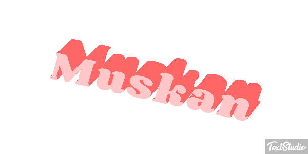 Muskan Text effect