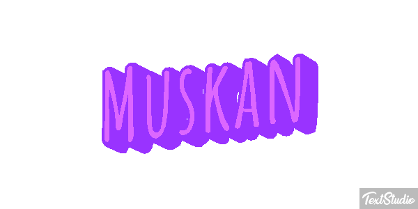 Muskan Text effect