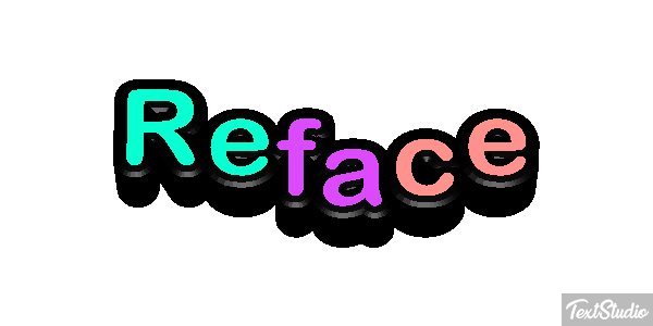 Reface Text effect