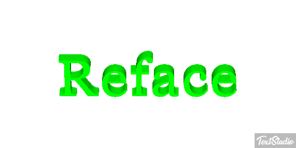 Reface Text effect