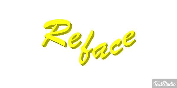 Reface Text effect