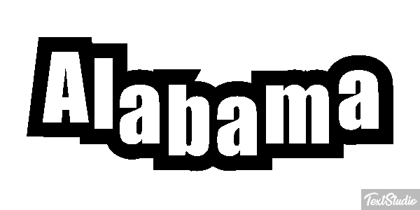 Alabama Text effect