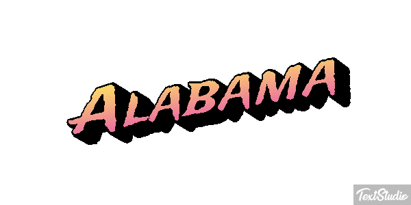 Alabama Text effect