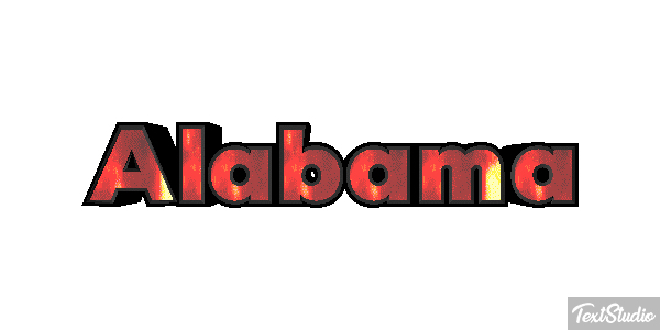 Alabama Text effect