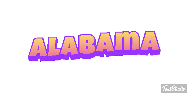 Alabama Text effect
