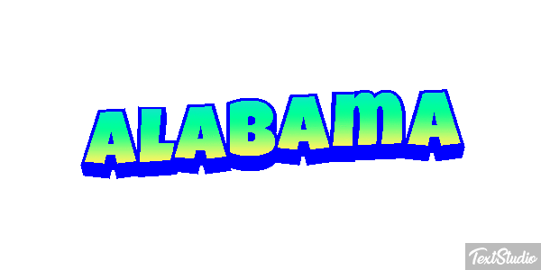 Alabama Text effect