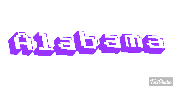 Alabama Text effect
