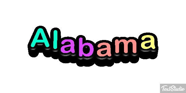 Alabama Text effect