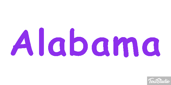 Alabama Text effect