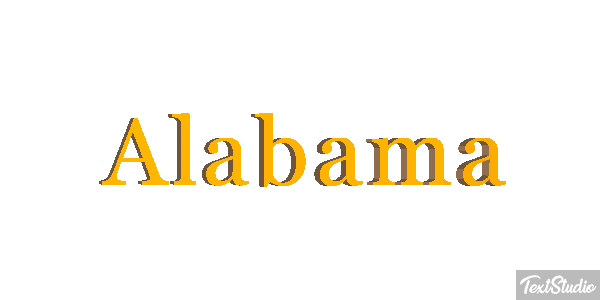 Alabama Text effect