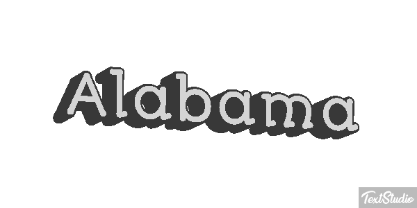 Alabama Text effect