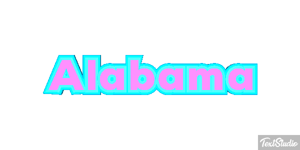 Alabama Text effect