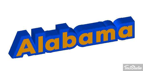Alabama Text effect