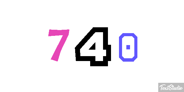 740 Effetto testo
