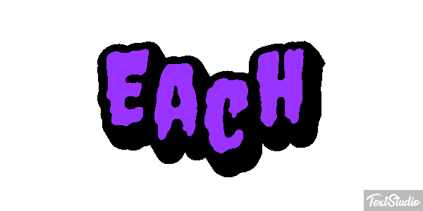 Each Текстовый эффект