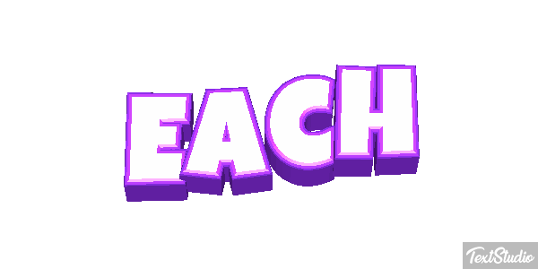 Each Текстовый эффект