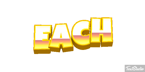 Each Текстовый эффект