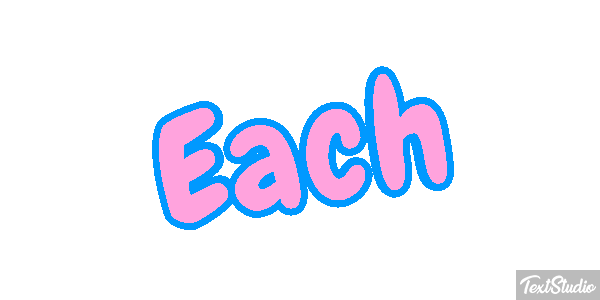 Each Текстовый эффект