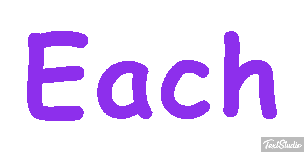 Each Текстовый эффект