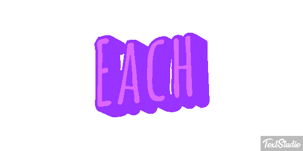 Each Текстовый эффект