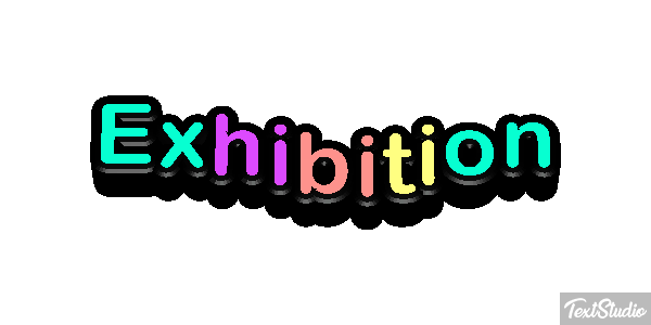 Exhibition Efeito do texto