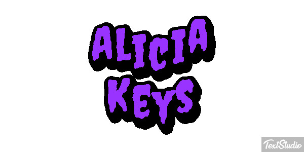 Alicia Keys Efeito do texto