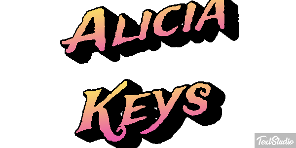 Alicia Keys Efeito do texto