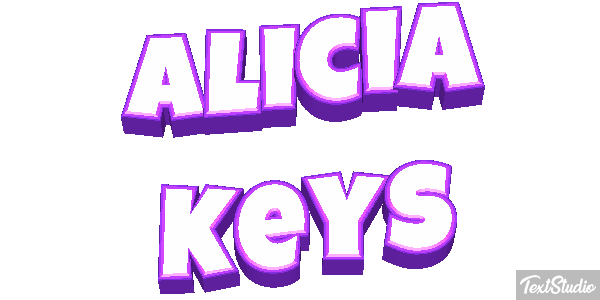 Alicia Keys Efeito do texto