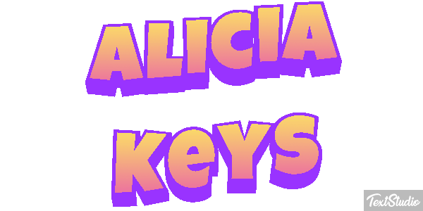 Alicia Keys Efeito do texto