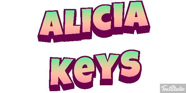 Alicia Keys Efeito do texto
