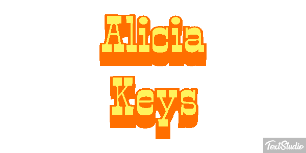 Alicia Keys Efeito do texto