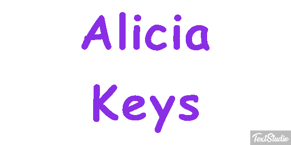 Alicia Keys Efeito do texto