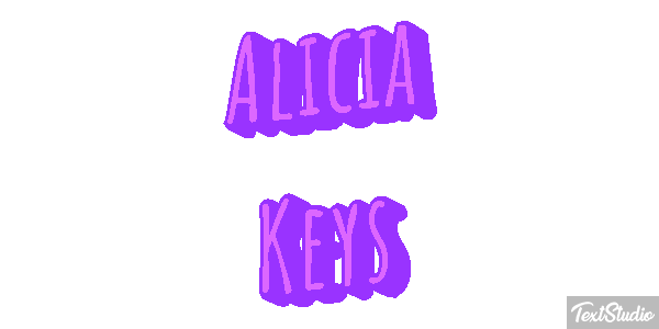 Alicia Keys Efeito do texto