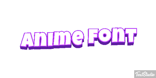 Anime Font Text effect