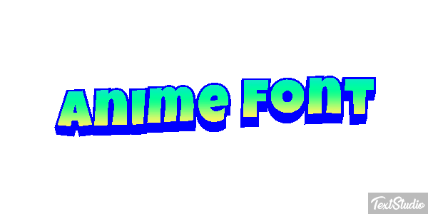 Anime Font Text effect