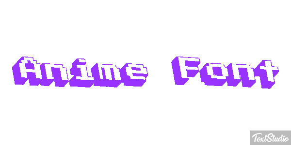 Anime Font Text effect
