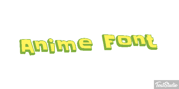 Anime Font Text effect