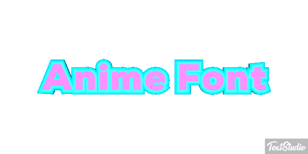 Anime Font Text effect