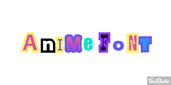 Anime Font Text effect