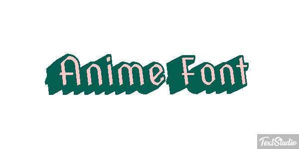 Anime Font Text effect