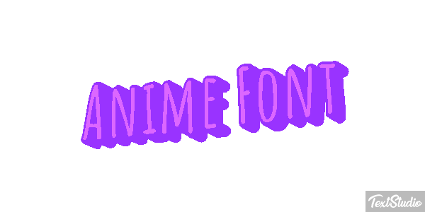 Anime Font Text effect