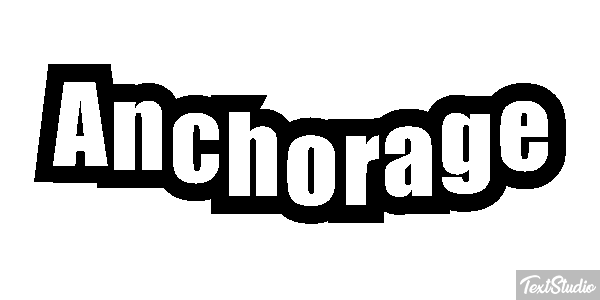 Anchorage Text effect